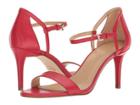 Michael Michael Kors Simone Mid Sandal (bright Red Nappa) Women's Sandals