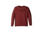 Vissla Kids Genie Long Sleeve (big Kids) (blood Heather) Boy's Clothing