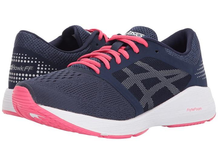 Asics Roadhawk Ff (insignia Blue/silver/rogue Red) Women's Running Shoes