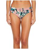 Splendid Watercolor Floral Reversible Keyhole Bikini Bottom (sandy Pink) Women's Swimwear