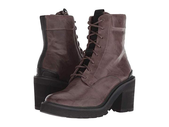 Frye Savannah Combat (cement Antique Soft Vintage) Women's Lace-up Boots