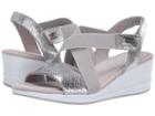 Anne Klein Sport Nessy Wedge Sandal (silver) Women's Shoes