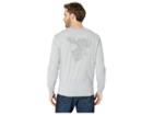 True Grit Vintage Moose Ski Camp Screen Print Long Sleeve Tee (heather Grey) Men's T Shirt