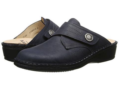 Finn Comfort Santa Fe-s (navy Africa) Women's Clog Shoes