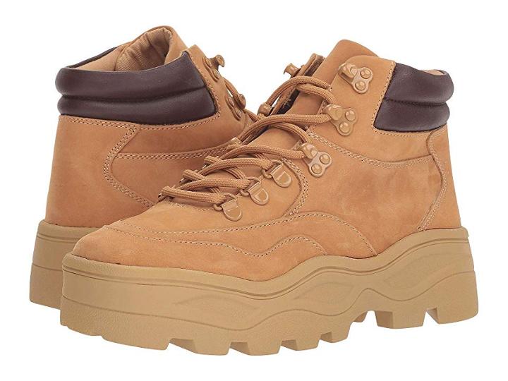 Steve Madden Rockie Hiker Boot (tan Nubuck) Women's Lace-up Boots