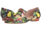 French Sole Beguile (green Jungle Print) Women's Flat Shoes