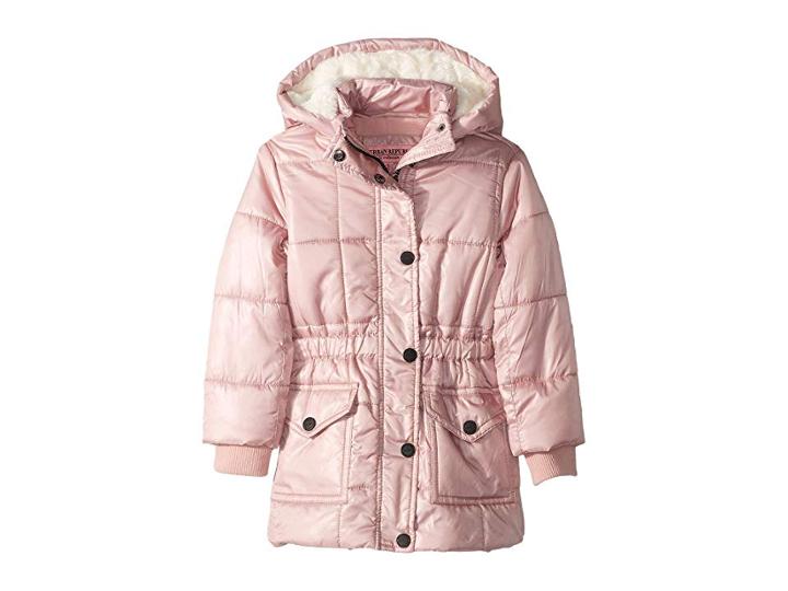 Urban Republic Kids Jane Long Puffer Jacket (little Kids/big Kids) (pink) Girl's Jacket