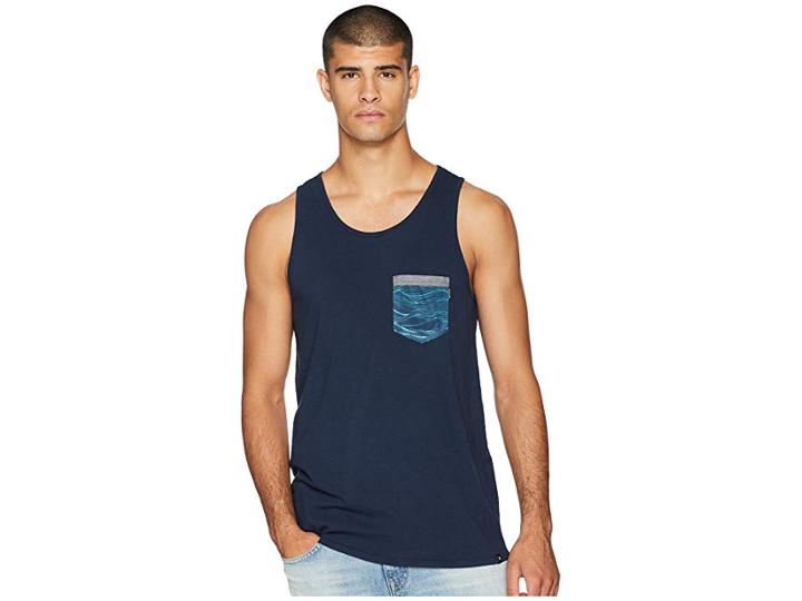 Rip Curl Pocketeer Heritage Pocket Tank Top (navy) Men's Sleeveless