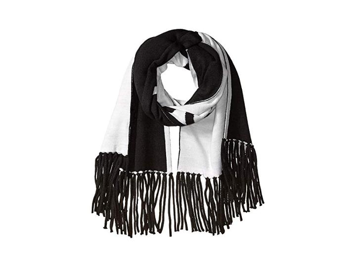 Calvin Klein Graphic Logo Jacquard Scarf (black) Scarves