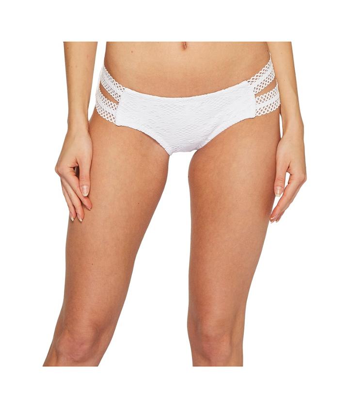 Becca By Rebecca Virtue Captured Hipster Pant Bottoms (white) Women's Swimwear