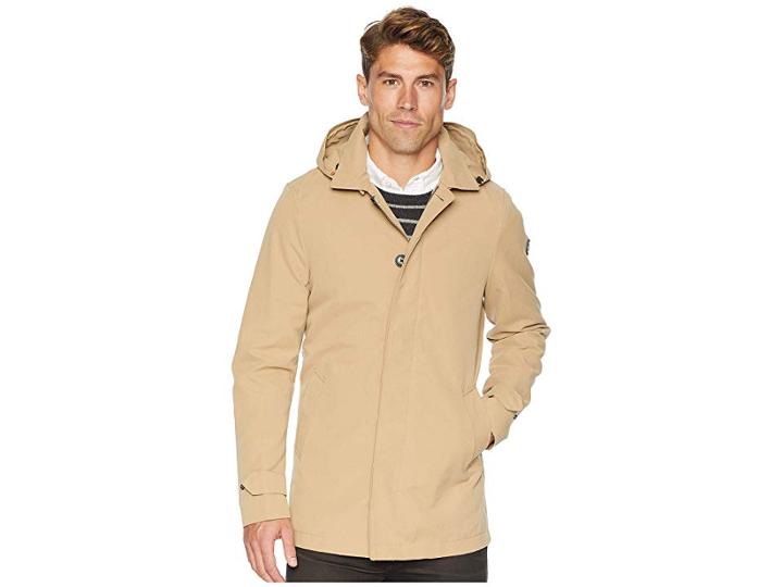 Scotch & Soda Classic Parka Jacket W/ Fixed Inner Body Warmer (sand) Men's T Shirt