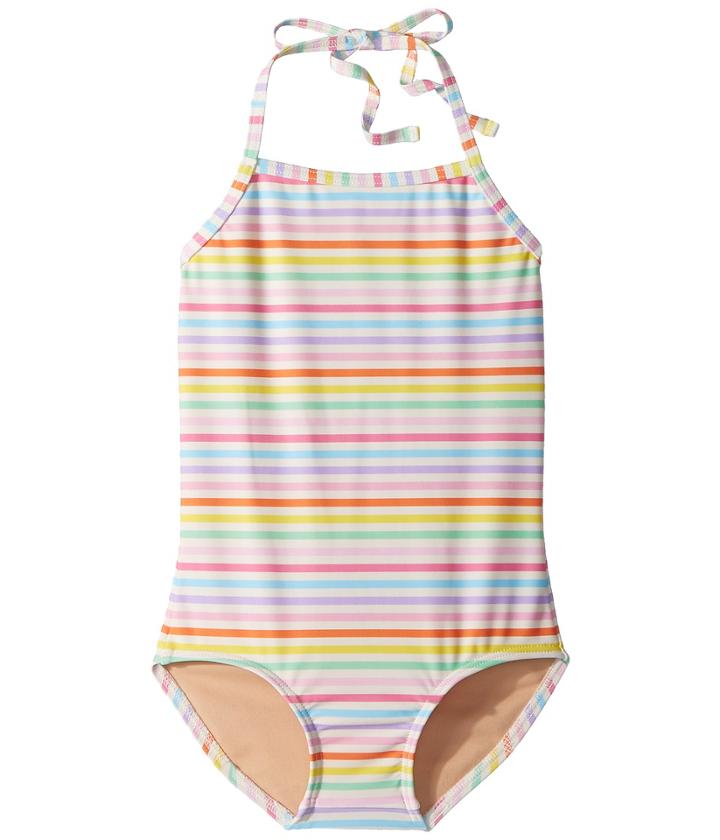 Toobydoo Rainbow Stripe One-piece Swimsuit (infant/toddler/little Kids/big Kids) (multi) Girl's Swimsuits One Piece