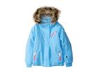 Spyder Kids Lola Jacket (toddler/little Kids/big Kids) (blue Ice/taffy Pink) Girl's Coat