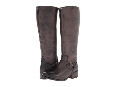 Frye Lynn Strap Tall (grey Soft Antique) Women's Zip Boots