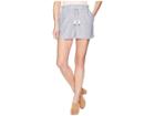 1.state Paperbag Waist Linen Stripe Shorts (chambray) Women's Shorts