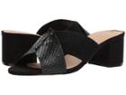 Tahari Dover (black Sahara/suede) Women's Slide Shoes