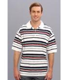 Columbia Super Cast S/s Polo (collegiate Navy/sail Red) Men's Short Sleeve Pullover