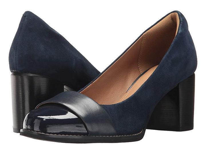 Clarks Tarah Brae (navy Combo) Women's  Shoes
