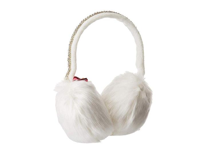 Betsey Johnson Jeweled After Party Earmuffs (ivory) Hair Accessories
