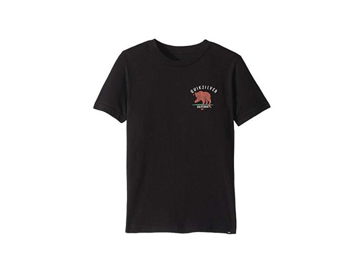Quiksilver Kids California Bear Tee (big Kids) (black) Boy's T Shirt