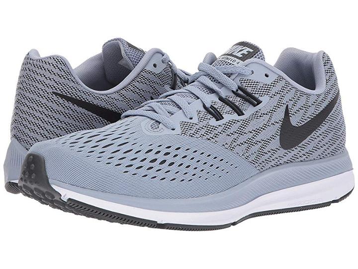 Nike Zoom Winflo 4 (glacier Grey/black/anthracite/white) Men's Running Shoes