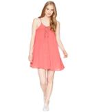 Roxy Softly Love Solid Dress Cover-up (holly Berry) Women's Swimwear