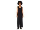 Eileen Fisher Viscose Jersey V-neck Sleeveless Wide Leg Jumpsuit (black) Women's Jumpsuit & Rompers One Piece