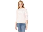Juicy Couture Flocked Logo Sweater (rose Quartz) Women's Clothing