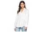 Bishop + Young Poplin Tunic (white) Women's Long Sleeve Pullover