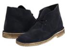 Clarks Desert Boot (navy Suede) Men's Lace-up Boots