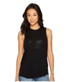 Ag Adriano Goldschmied Clio Tank Top (distressed Black Foil/true Black) Women's Sleeveless