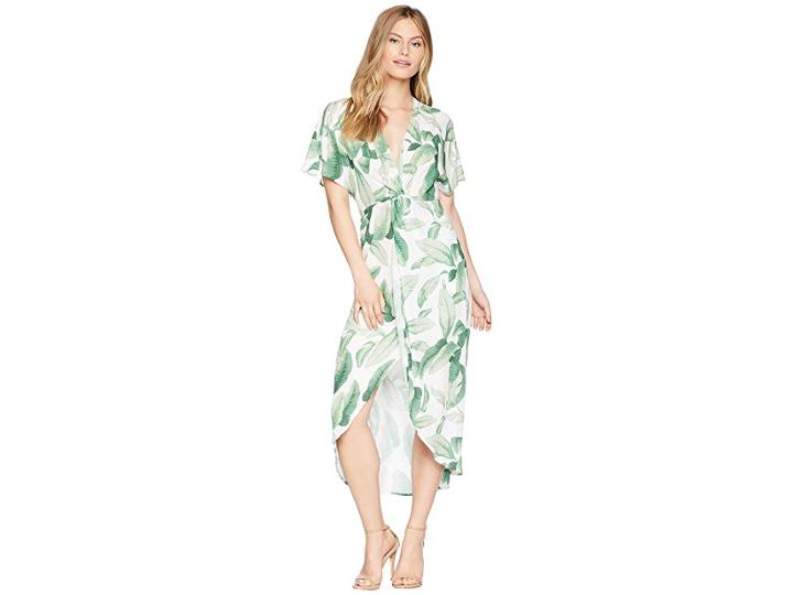 Show Me Your Mumu Zip Twisted Maxi Dress (palmtini) Women's Dress
