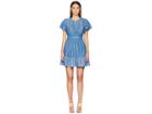 Kate Spade New York Chambray Flutter Sleeve Dress (indigo) Women's Dress