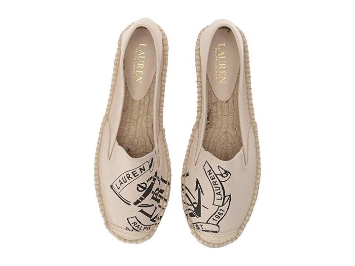 Lauren Ralph Lauren Dillan (ecru/black Canvas) Women's Shoes