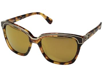 Diane Von Furstenberg Kylie (shimmer Tokyo Tortoise) Fashion Sunglasses