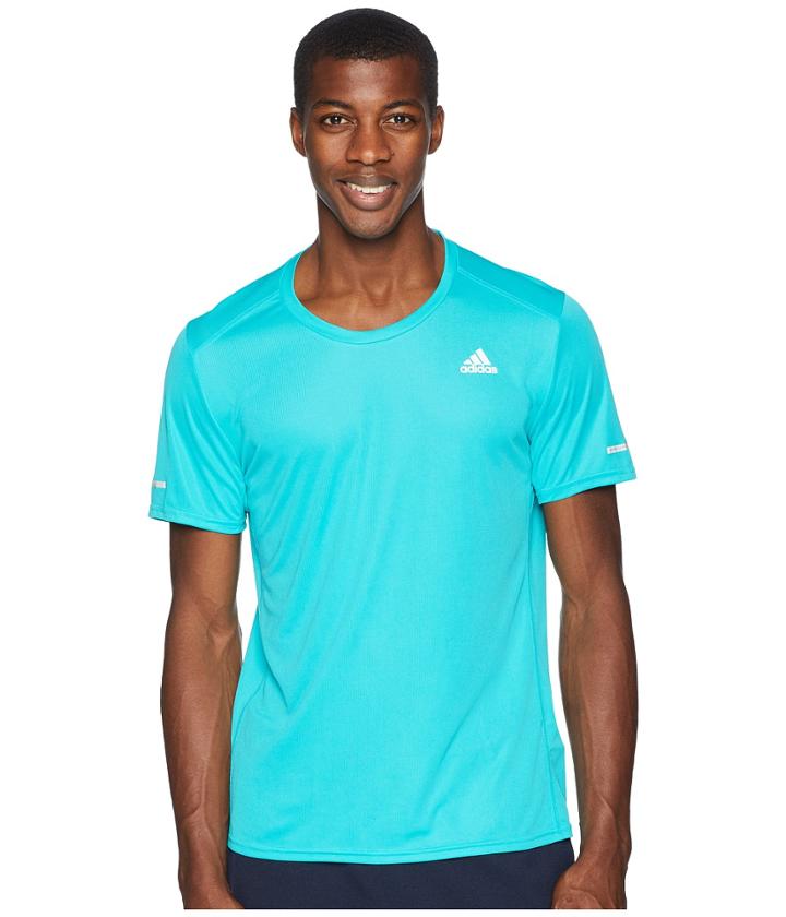 Adidas Run Tee (hi-res Aqua) Men's Workout