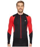 Pearl Izumi Select Pursuit Long Sleeve Jersey (black/true Red) Men's Clothing