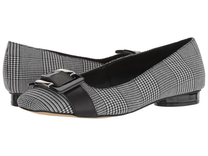 Tahari Venice (black/white Herringbone Fabric) Women's Shoes