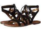 Sam Edelman Gemma (black Kid Suede Leather) Women's Sandals