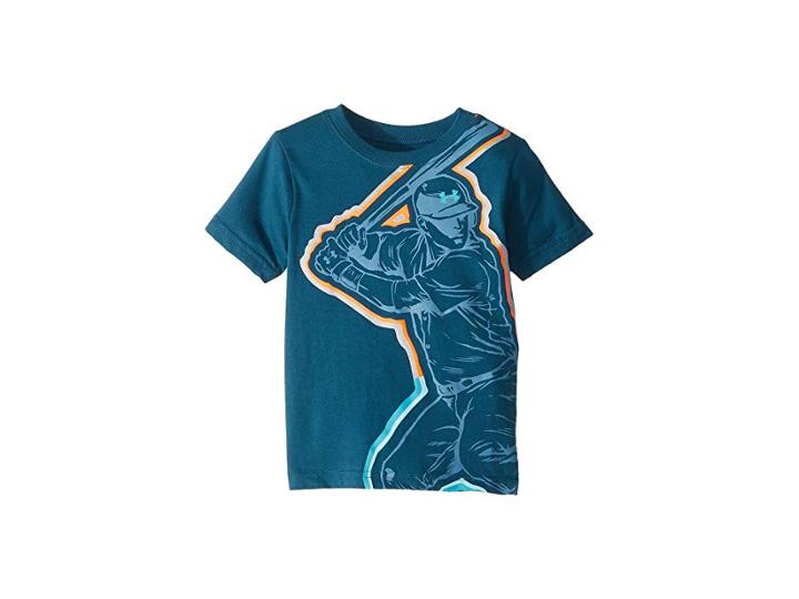 Under Armour Kids Baseball Hero Tee (toddler) (techno Teal) Boy's T Shirt