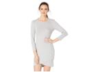 Jack By Bb Dakota Brush Up On It Knit Dress (light Heather Grey) Women's Dress