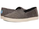 Toms Avalon (black Metallic Woven) Women's Shoes
