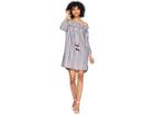 Kensie Lawn Chair Stripe Dress Ks5k8206 (indigo Navy Combo) Women's Dress