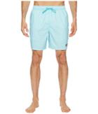 Vineyard Vines Horizontal Stripe Chappy Swim Trunk (turquoise) Men's Swimwear
