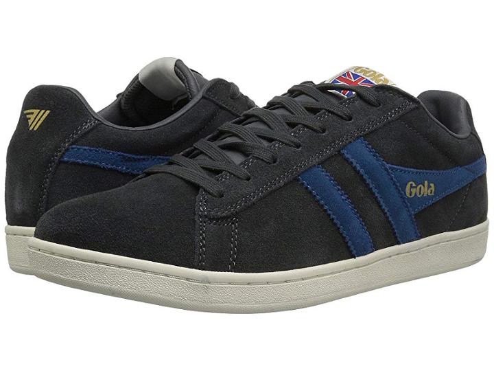 Gola Equipe Suede (graphite/marine Blue/off-white) Men's Shoes