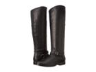 Frye Phillip Ring Tall (black Smooth Vintage Leather) Women's Pull-on Boots