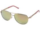 Guess Gf6088 (shiny Rose Gold/bordeaux Mirror) Fashion Sunglasses