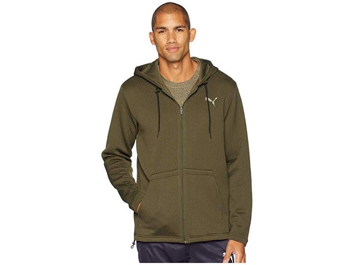 Puma Vent Hooded Jacket (forest Night) Men's Coat