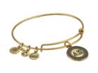 Alex And Ani Delta Zeta Charm Bangle (rafaelian Gold Finish) Bracelet