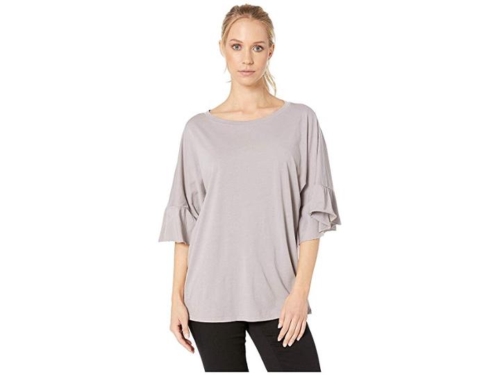 Lamade Erin Ruffle Sleeve Tee (on The Rocks) Women's T Shirt